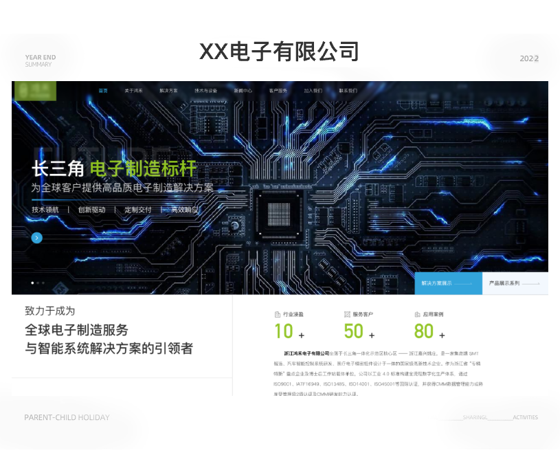 XX电子企业官网